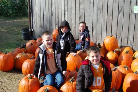 At the pumpkin patch