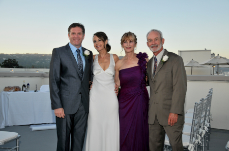 Tanya's wedding and mom and dad of the bride