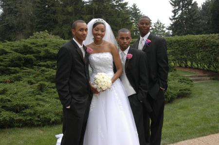 Tinecha and her brothers