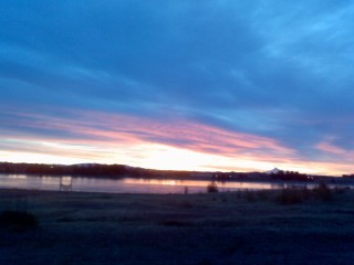 amazing sunrises from house backyard