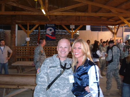 N.E. Cheerleader Angela and 1SG