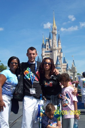 With the family at Cinderella's Castle!