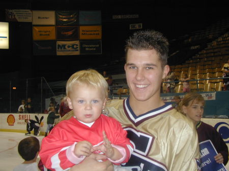 Matt & Connor playing hockey for the Gamblers