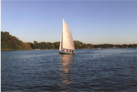 Sailing on the Rebal at Thompson Lake