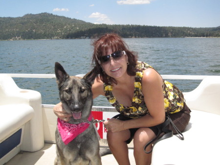 My dog Frida & me in Big Bear