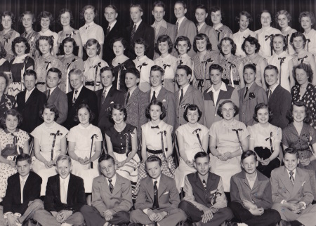 June 1951 8th Grade Grad picture