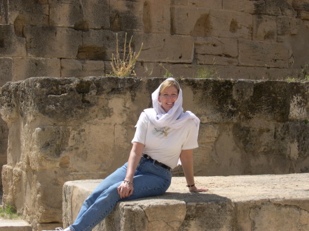 sylvia in El Jem, Tunisia 2006