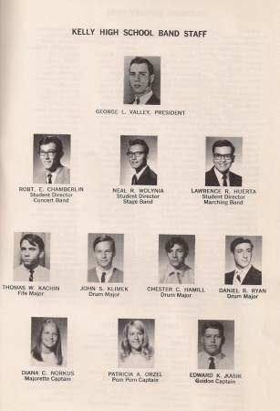 1970 Band Officers