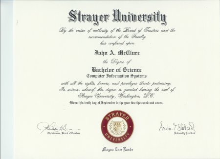 Strayer University Diploma