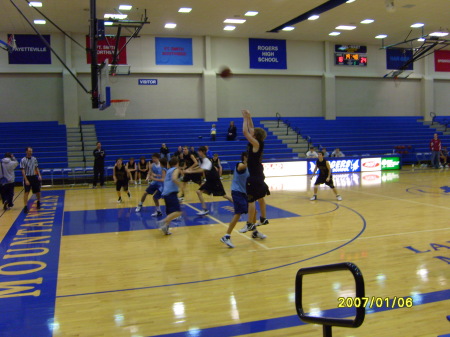 My Son Hitting a 3 Pointer