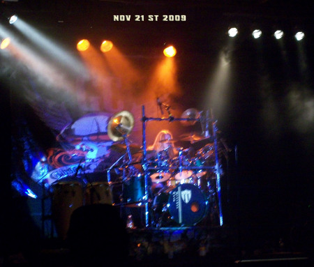 My drum solo Gibson Cage show Nov 21 2009