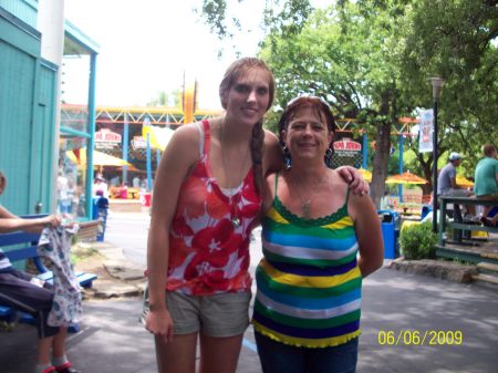 Me & my 16 yr. old niece at six flags