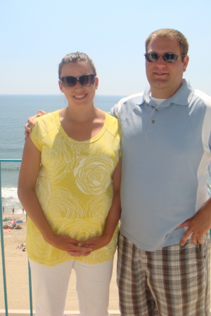 Alli and Randy at the beach, '09