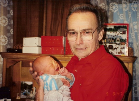 Dad and Benjamin, December 1990