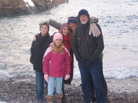 Son Nels, Ingrid, sis Val and Pa. The Island