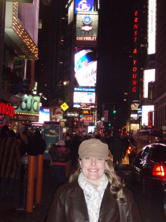 In Time Square at Christmastime 2007