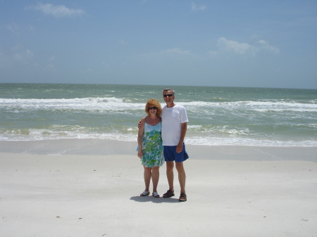 On the beach at Marco Island, FL