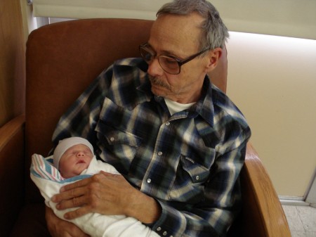 Vinnie and Grandpa, Tom Niessen, my husband