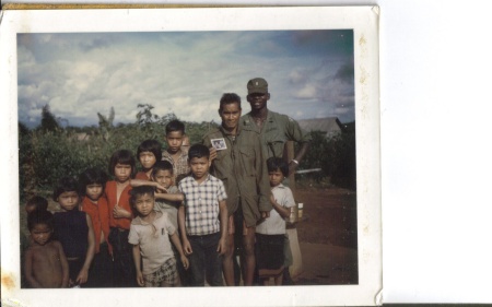 LT Al  in "his" SVN Montagnard village -1968