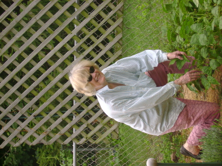Mother in her garden, Bellevue NE '07