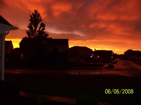 A summer storm's colors