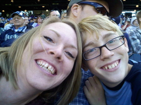 Cody and I at my first Mariners game ;-)