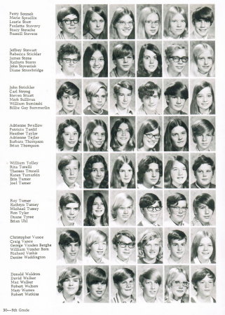 Pendulum 1972 Annandale, Va.  8th Grade