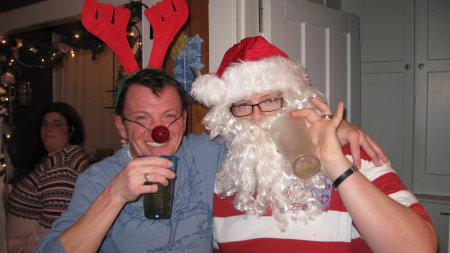 Jerry and I at His Christmas Party