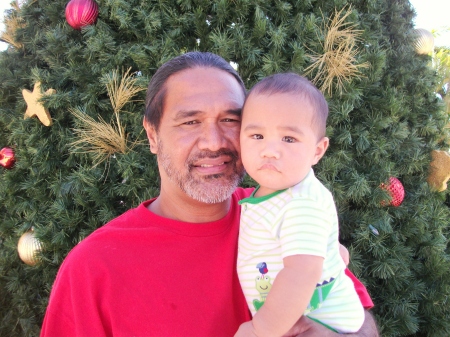 Me my son at the NEX, Christmas 2009