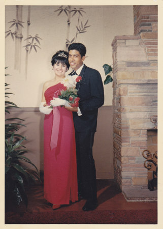 Sr. Prom with friend, Joe (Rincon?)