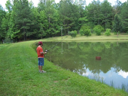 Fishing in Mawmaw's & Pawpaw's Pond