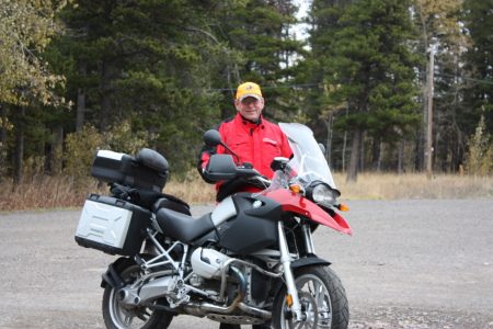 Bill at YellowStone on His BMW 2008
