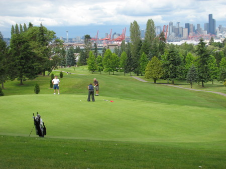 Golfing in West Seattle