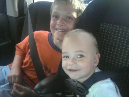 Josh and Nate ready for a road trip