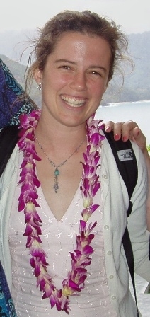 Daughter Kelly, then age 31, in Kauai, Hawaii