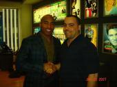 ME AND TIKI BARBER AT MY JOB IN SIRIUS RADIO