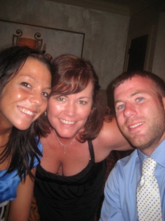 Joel, Laura and I at a wedding