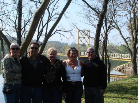 Mamaw and my Harley Gang/Beaver Lake, Arkansas