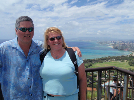 r-amy and doug at diamond head