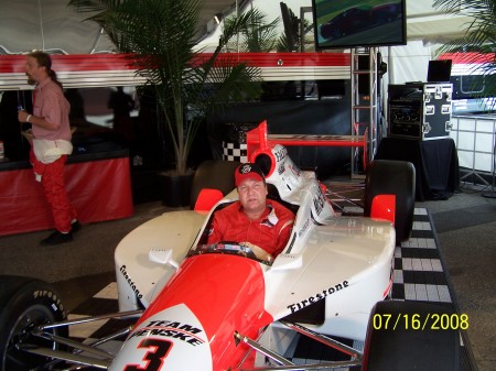 just me in an indy car