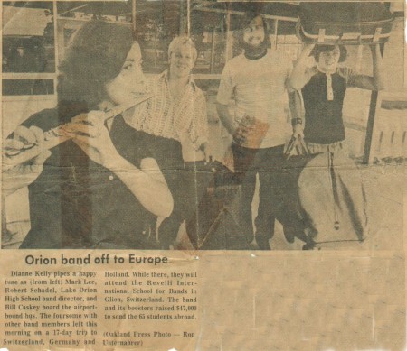 Press Clipping-Switzerland band trip 1973