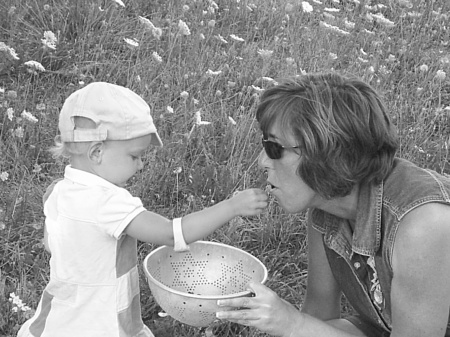 Feeding Grammy Oregon Berries