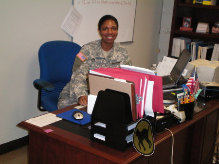 Serving her country with gladness!