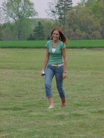 Kristina in the field