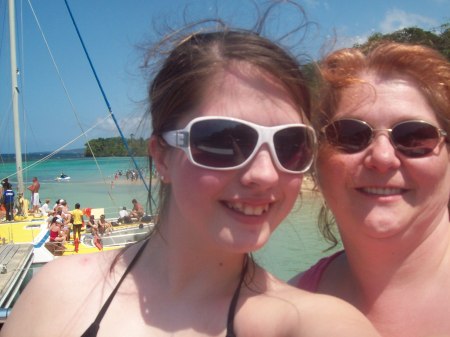 Me and my daughter in jamaica
