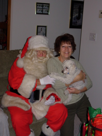 Santa, Peggy & Fluffy