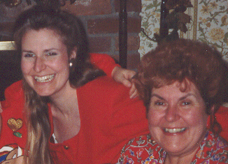 With Mum, Christmas '92