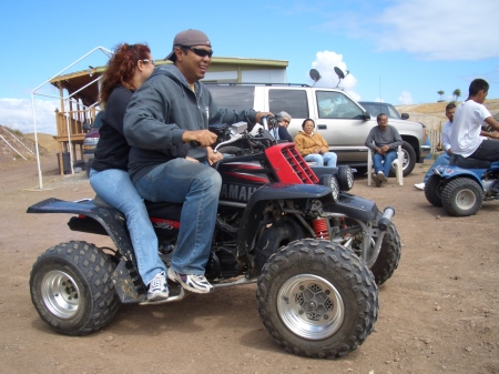 Riding in our cousin's ranch in Rosarito