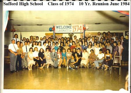 Safford High Class of 74--10 Yr. Reunion