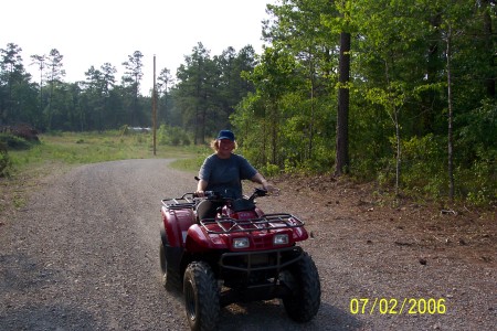 Lucy on the 4 wheeler